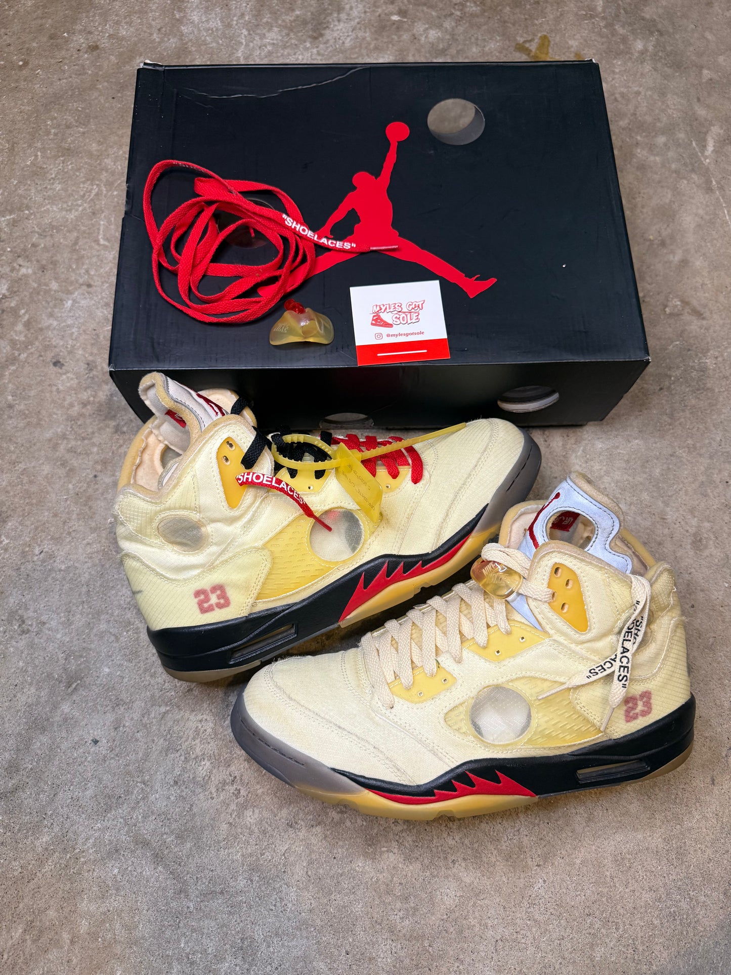 Sail Off-White 5s PREOWNED