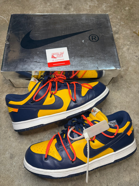 University Gold Off-White Dunks PREOWNED